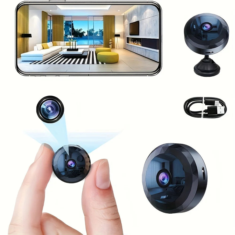 Wireless Mini WiFi Security Camera with Night Vision Motion Detection